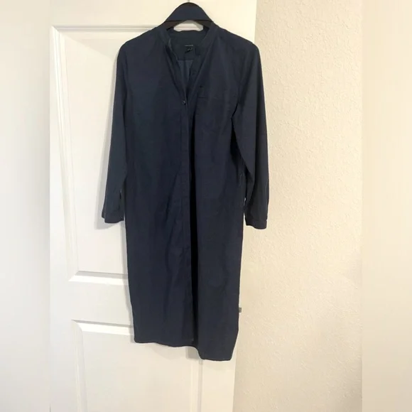 ann taylor denim shirt dress Ann Taylor Weekend Collection Denim Shirtdress Sz Large NWT